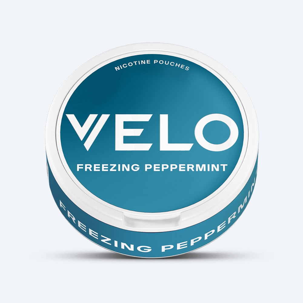 VELO Freezing Peppermint nicotine pouch can
